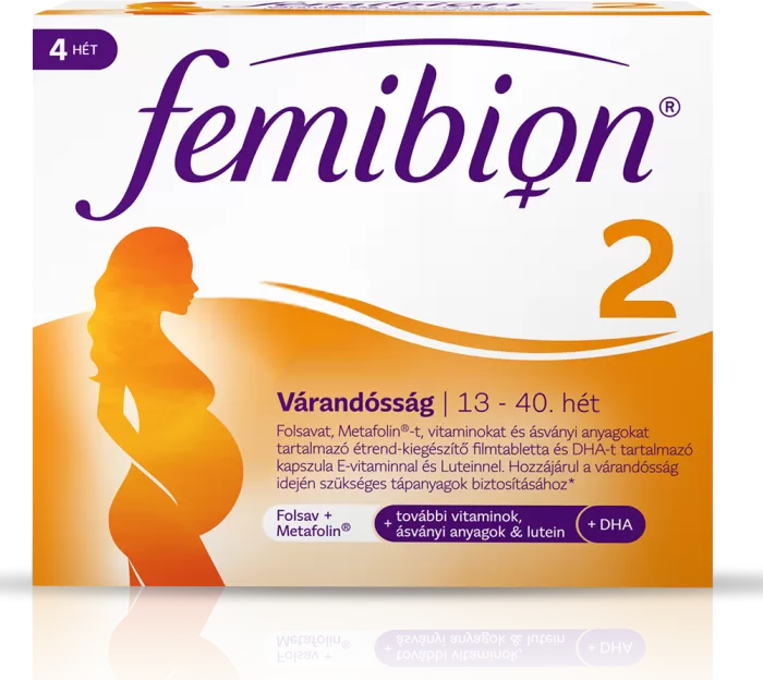 Kelp Ilona Gyógyszertár - Femibion 2 várandosság kapszula +filmtabletta  28+28