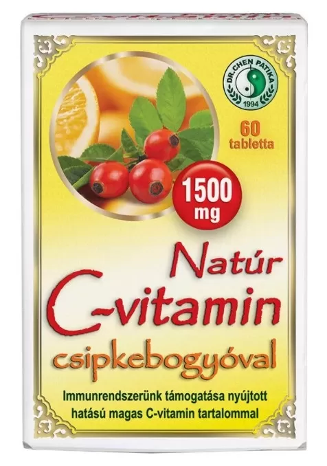 Kelp Ilona Gyógyszertár - Dr chen natur c-vitamin csipkebogyó 1500mg tabletta  60x