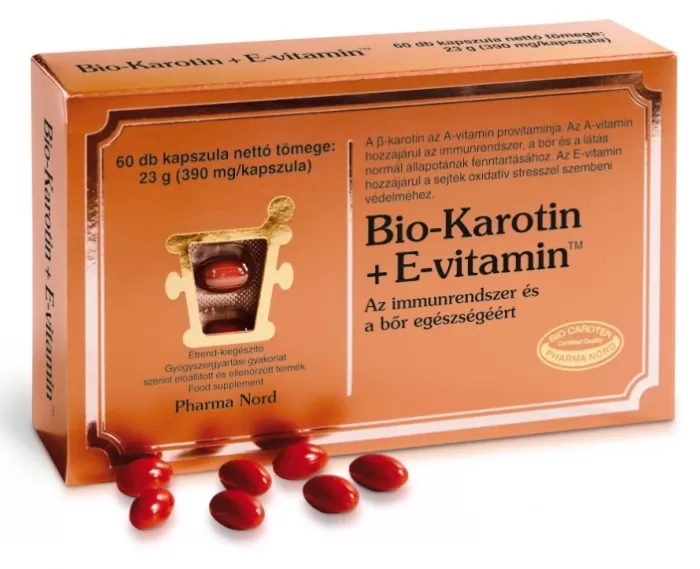 Kelp Ilona Gyógyszertár - Pharmanord bio-karotin+e vitamin kapszula 60x