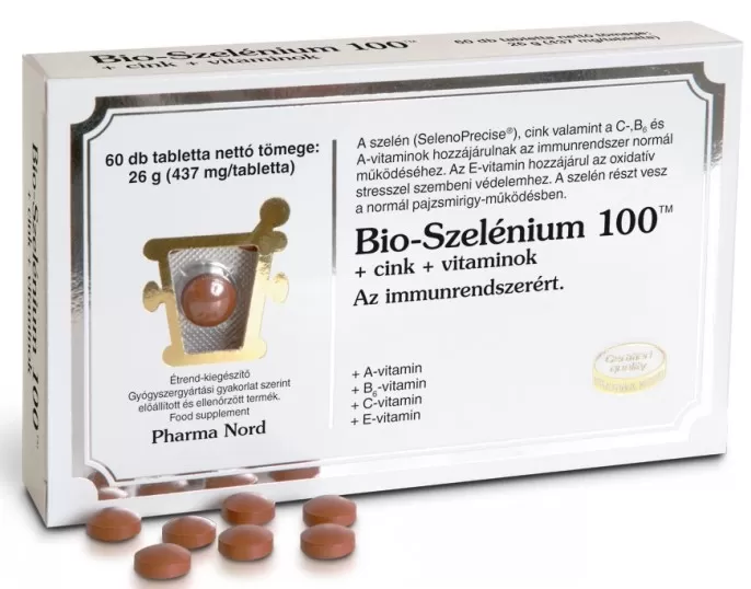 Kelp Ilona Gyógyszertár - Pharmanord bio-szelenium 100+zn+vitamin tabletta  60x